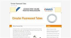 Desktop Screenshot of circularfluorescenttubes.com