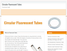Tablet Screenshot of circularfluorescenttubes.com